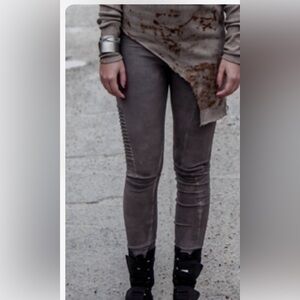 EUC SMALL DORAWYN  MOTO LEGGINGS ORGANIC COTTON